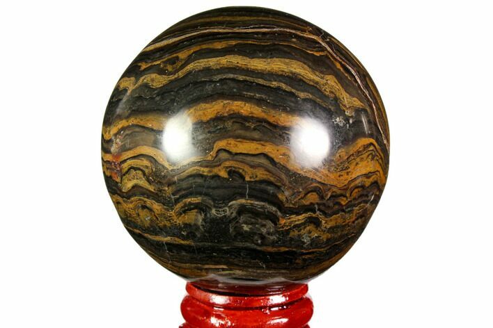 Polished Stromatolite (Greysonia) Sphere - Bolivia #113584
